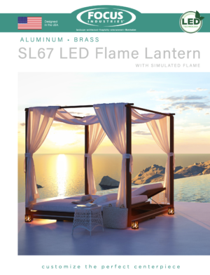 SL67 LED Flame Lantern